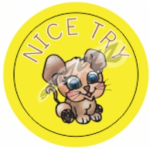 NICE TRY (60 STICKERS)   